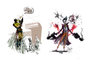Wolverine, the Joker (fan art)